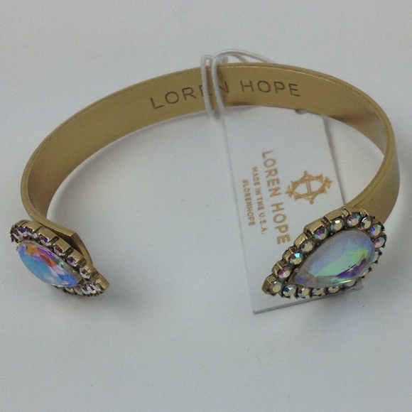 LOREN HOPE Sarra Crystal Cuff BRACELET - Picture 7 of 8